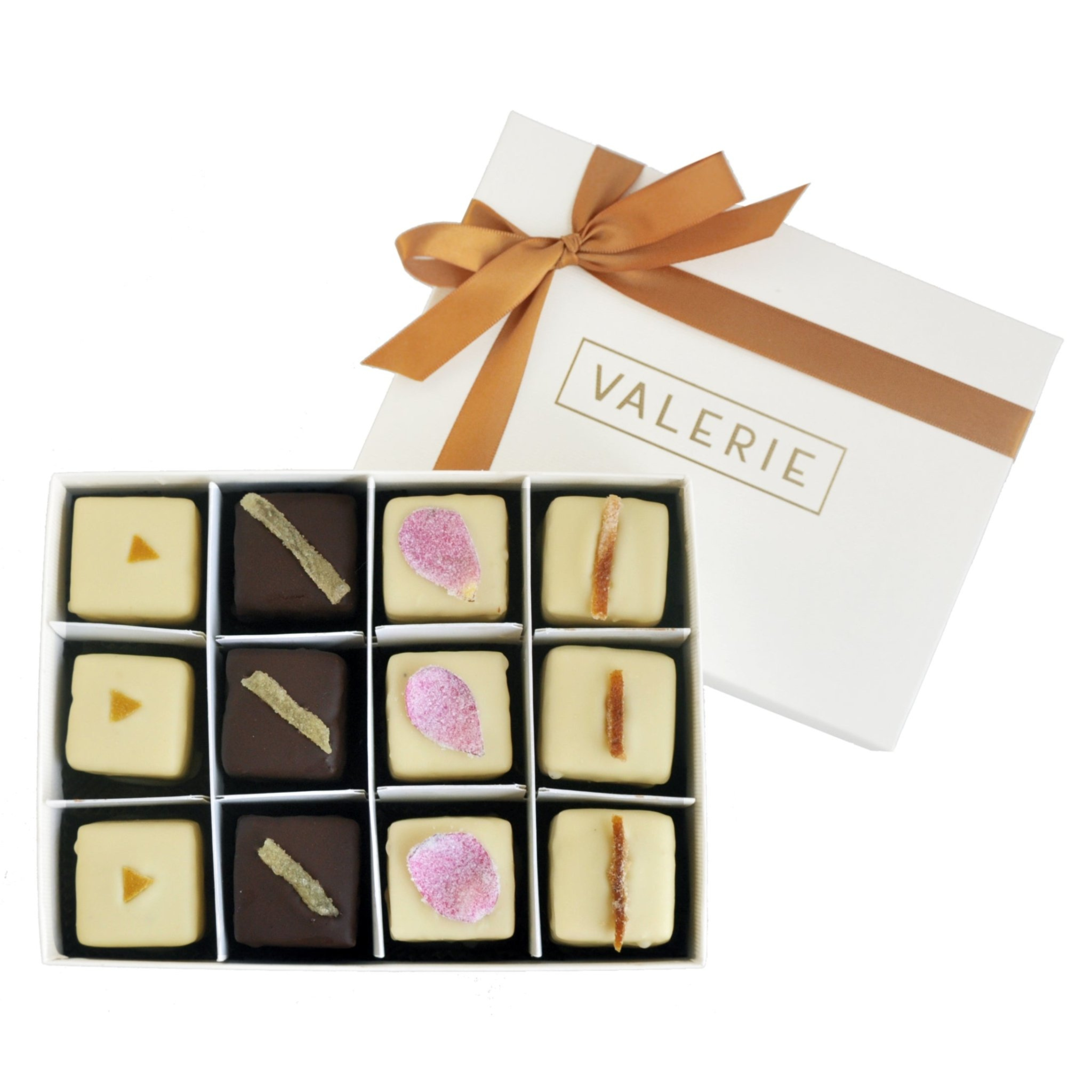 Assorted Petits Fours | Rose Petal, Orange, Lemon & Ginger Assorted Petits Fours | Rose Petal, Orange, Lemon & Ginger