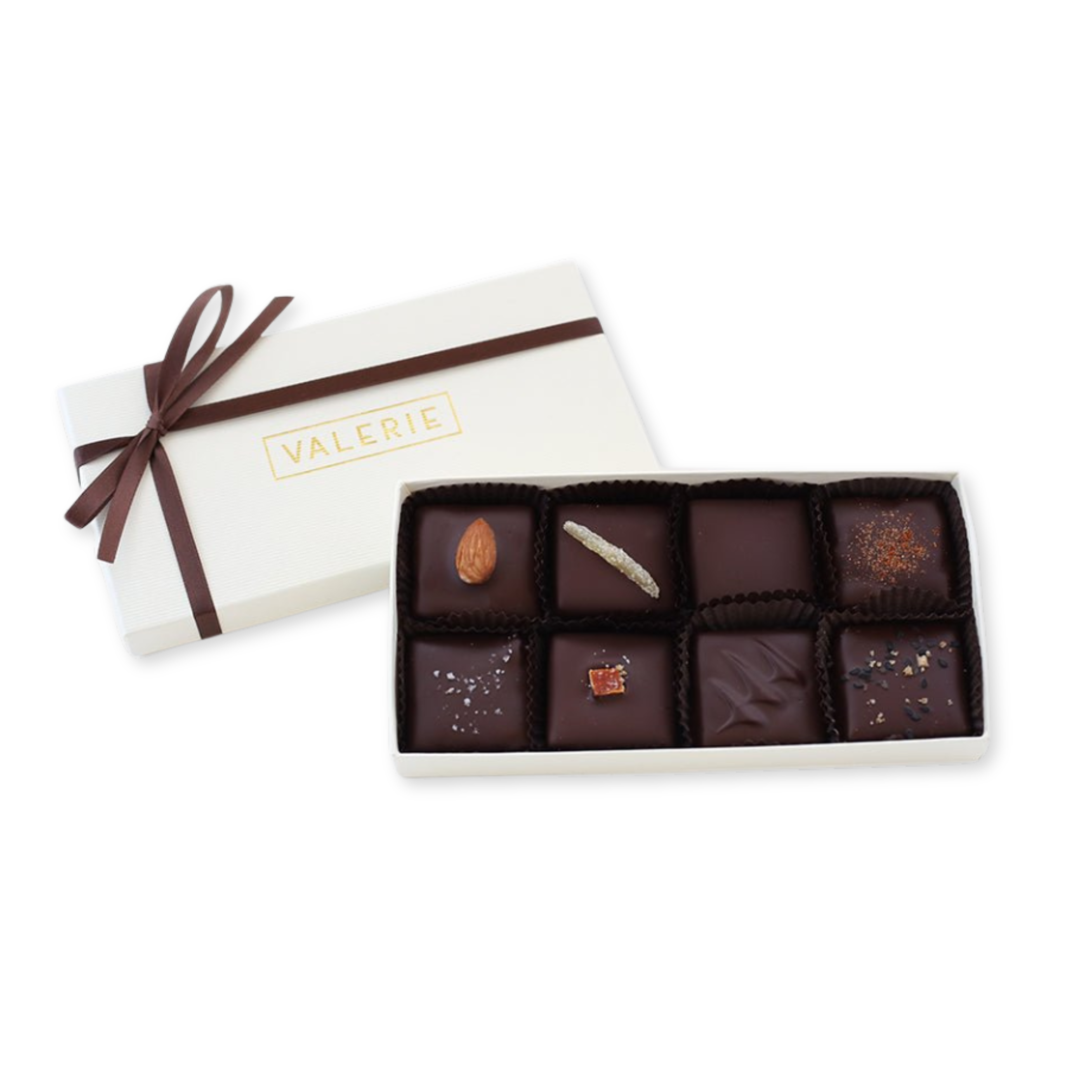 Assorted Toffee in Bittersweet Chocolate, 8 Piece Box