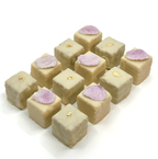 Matcha and Rose Petal Petits Fours - Valerie Confections