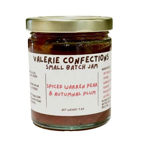 Spiced Warren Pear & Autumnal Plum Jam - 7 ounce jar - Valerie Confections